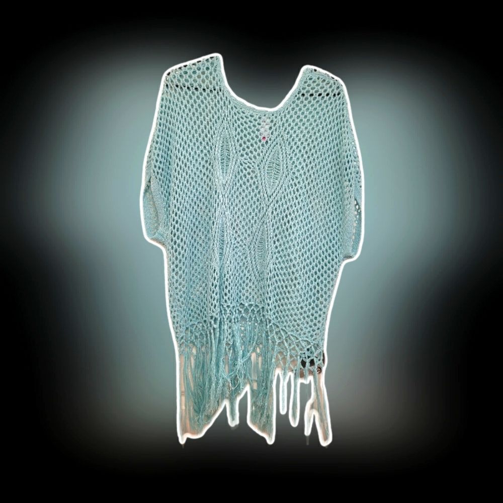 No boundaries crochet shawl or cover-up